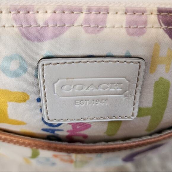 COACH HAMPTON MULTI COLOR CROSSBODY - Picture 4 of 7